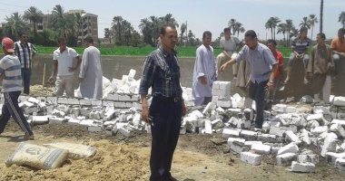مراكز محافظة سوهاج تشن حملات إزالة للتعديات على أراضى الدولة