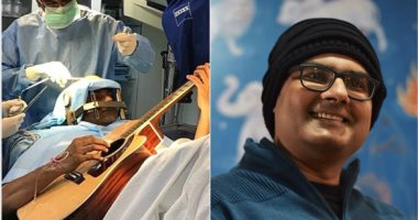 موسيقى هندى يعزف على الجيتار أثناء خضوعه لعملية جراحية فى الدماغ