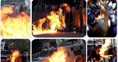 تصاعد وتيرة العنف فى فنزويلا.. والمتظاهرين يحولون العاصمة لساحة قتال