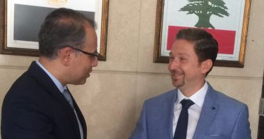 سفير مصر فى لبنان يلتقى وزير الاقتصاد لبحث العلاقات الثنائية