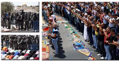 آلاف المقدسيين يصلون الجمعة بالأقصى وسط استنفار قوات الاحتلال الإسرائيلى