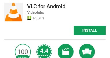 نسخة تطبيق VLC على هواتف الأندرويد تتجاوز 100 مليون تحميل