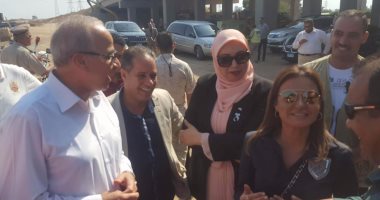 بالصور.. وصول وزيرة الاستثمار للقليوبية لتفقد عدد من المناطق الاستثمارية