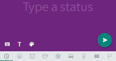 تحديث جديد لواتس آب يتيح تغيير لون الخلفية لميزة "status"