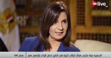 نبيلة مكرم: طالبت بتسجيل كل الكيانات المصرية بالخارج فى وزارة الهجرة