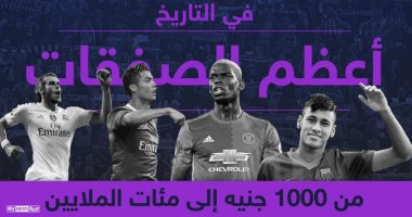 بالإنفوجراف.. أضخم صفقات الانتقال فى كرة القدم عبر التاريخ
