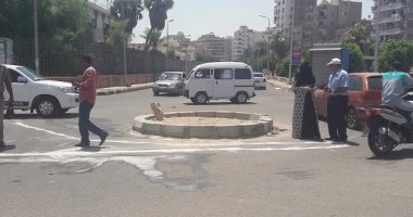 بالصور .. إعادة تخطيط الطرق بالسويس للحد من حوادث الطرق بالمدينة