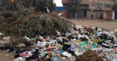 بالصور.. قارئ يشكو انتشار القمامة بقرية مليج فى المنوفية