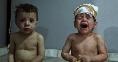 بالصور.. قتلى وجرحى بينهم أطفال فى غارات نظامية على عين ترما السورية