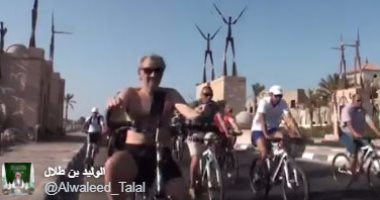 بالفيديو.. الوليد بن طلال يروج لشرم الشيخ عبر تويتر بـ"الدراجة وتسلق الجبال"