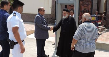 مدير أمن بورسعيد يتفقد عددا من كنائس المحافظة