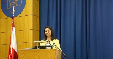 "ماريان عازر" تلقى محاضرة عن مشوار حياتها العملية بمؤتمر للمرأة فى لبنان