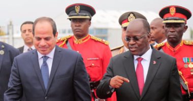 رئيس تنزانيا: علاقتى بالرئيس السيسى متميزة وأتمنى المزيد من التقدم للمصريين