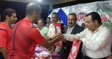 فوز فريق الشعراء ببطولة كأس محافظ دمياط فى كرة القدم