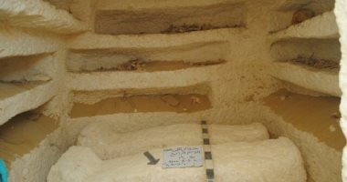 ننشر صورا جديدة لـ 3 مقابر مكتشفة حديثا فى المنيا