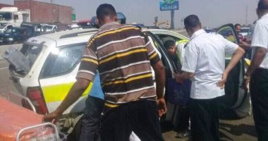 قارئ يشارك بصور من حادث تصام 3 سيارات بطريق إسكندرية الصحراوى