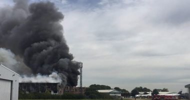 بالفيديو.. انفجار مطار ساوثند بلندن ناتج عن حريق بإحدى حظائر الطائرات
