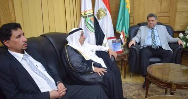 رئيس جامعة بنها يستقبل الطريفي ..من أجل متحدى الاعاقة