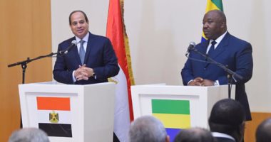 السيسى: اتفقت مع رئيس الجابون على تشجيع الاستثمارات المصرية الجابونية