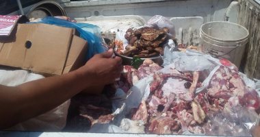 بالصور.. ضبط كميات كبيرة من اللحوم الفاسدة فى 4 أحياء فى القاهرة