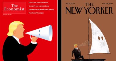 نيويوركر والإيكونومست تنتقدان دفاع ترامب عن "التفوق الأبيض" على غلافيهما