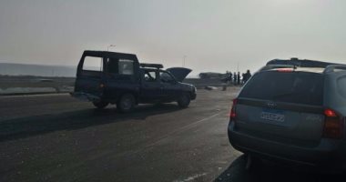 إصابة 7 مجندين شرطة فى حادث انقلاب سيارة بطريق قنا نجع حمادى 