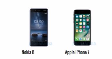إيه الفرق.. أبرز الاختلافات بين هاتفى Nokia 8 و أيفون 7 