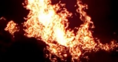 بالفيديو.. قارئ يرصد اشتعال النار فى ماسورة غاز بمنشأة البكارى الهرم