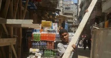 إزالة أعمال بناء مخالفة فى حملة مكبرة بأحياء شرق ووسط الإسكندرية