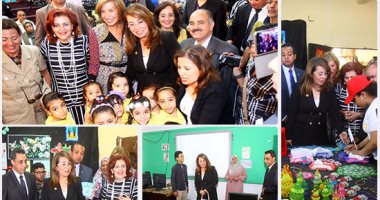  وزيرة التضامن تفتتح 20 حضانة و10 مدارس بـ"عزبة خير الله"