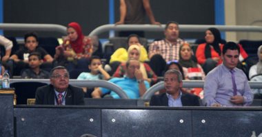 بالصور.. وزير الرياضة يشهد مباراة مصر واليابان فى بطولة العالم للطائرة