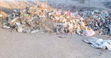 القمامة تغطى ترعة الساحل فى القناطر الخيرية والأهالى يطالبون بتنظيفها