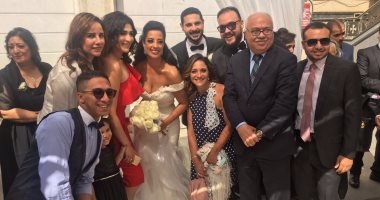 أسرة راديو النيل فى حفل زفاف مارينا المصري مذيعة راديو هيتس