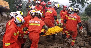 بالصور.. أثار الانهيارات الأرضية فى الصين بعد مقتل 3 أشخاص