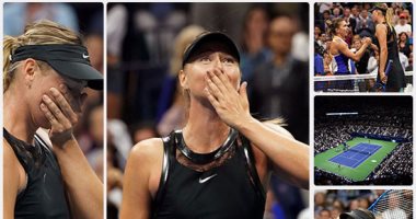 ماريا شارابوفا تبكى بعد أول فوز فى بطولة أمريكا المفتوحة للتنس