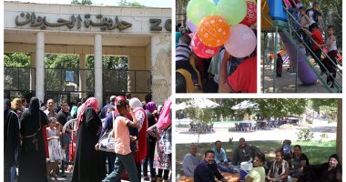المواطنون يحتفلون بالعيد فى الحدائق والمتنزهات