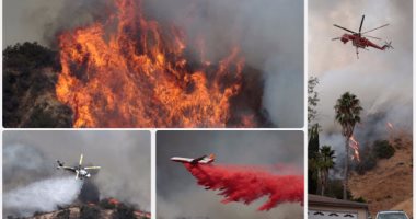 خارج السيطرة.. حرائق الغابات فى ولاية كاليفورنيا تهدد مئات المنازل