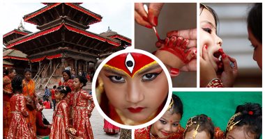 انطلاق مهرجان كومارى بوجا لجلب الطاقة الروحية فى نيبال