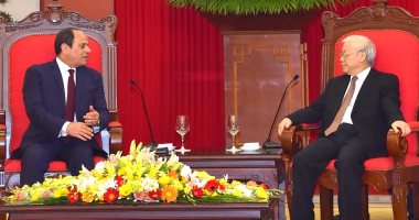 الرئيس السيسي يلتقى سكرتير عام الحزب الشيوعى الفيتنامى ويدعوه لزيارة القاهرة