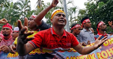 بالصور.. تظاهر مئات الماليزين تضامنا مع مسلمى الروهينجا