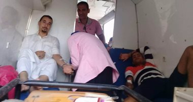 بالصور.. 96 مواطنا بمدينة الرياض فى كفر الشيخ يتبرعون بالدم 