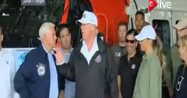 الرئيس الأمريكى دونالد ترامب يصل فلوريدا لمتابعة إعصار ارما