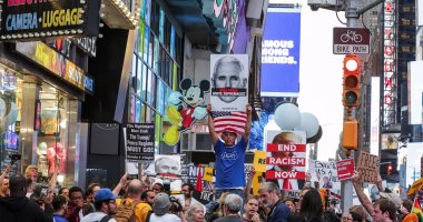 تظاهرات فى نيويورك تنديدا بالعنصرية و "التفوق الأبيض"
