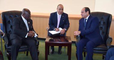 رئيس غانا يعرب عن تقديره لما تقدمه مصر من دعم فنى لأبناء بلاده