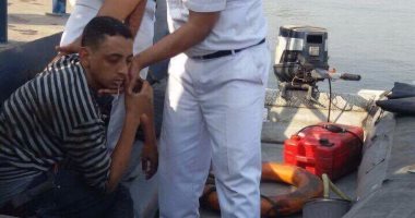 الإنقاذ النهرى ينقذ شابا حاول الانتحار قفزاً فى النيل بمنطقة إمبابة
