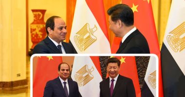 الرئيس عبد الفتاح السيسي والرئيس الصينى