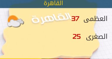 الأرصاد: طقس اليوم حار على الوجه البحرى.. والعظمى بالقاهرة 37 درجة