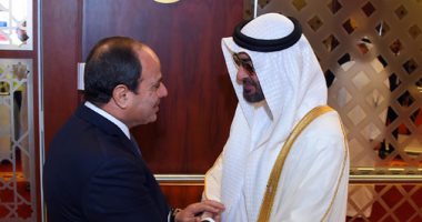 بالصور.. الرئيس السيسي يشيد بدور الإمارات فى تعزيز العمل العربى المشترك