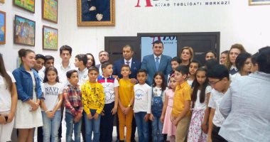 بالصور.. رئيس دار الكتب يفتتح معرض "حواديت مصرية" فى أذربيجان
