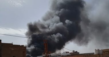 السيطرة على حريق هائل نشب ببرج اتصالات فى دمياط 